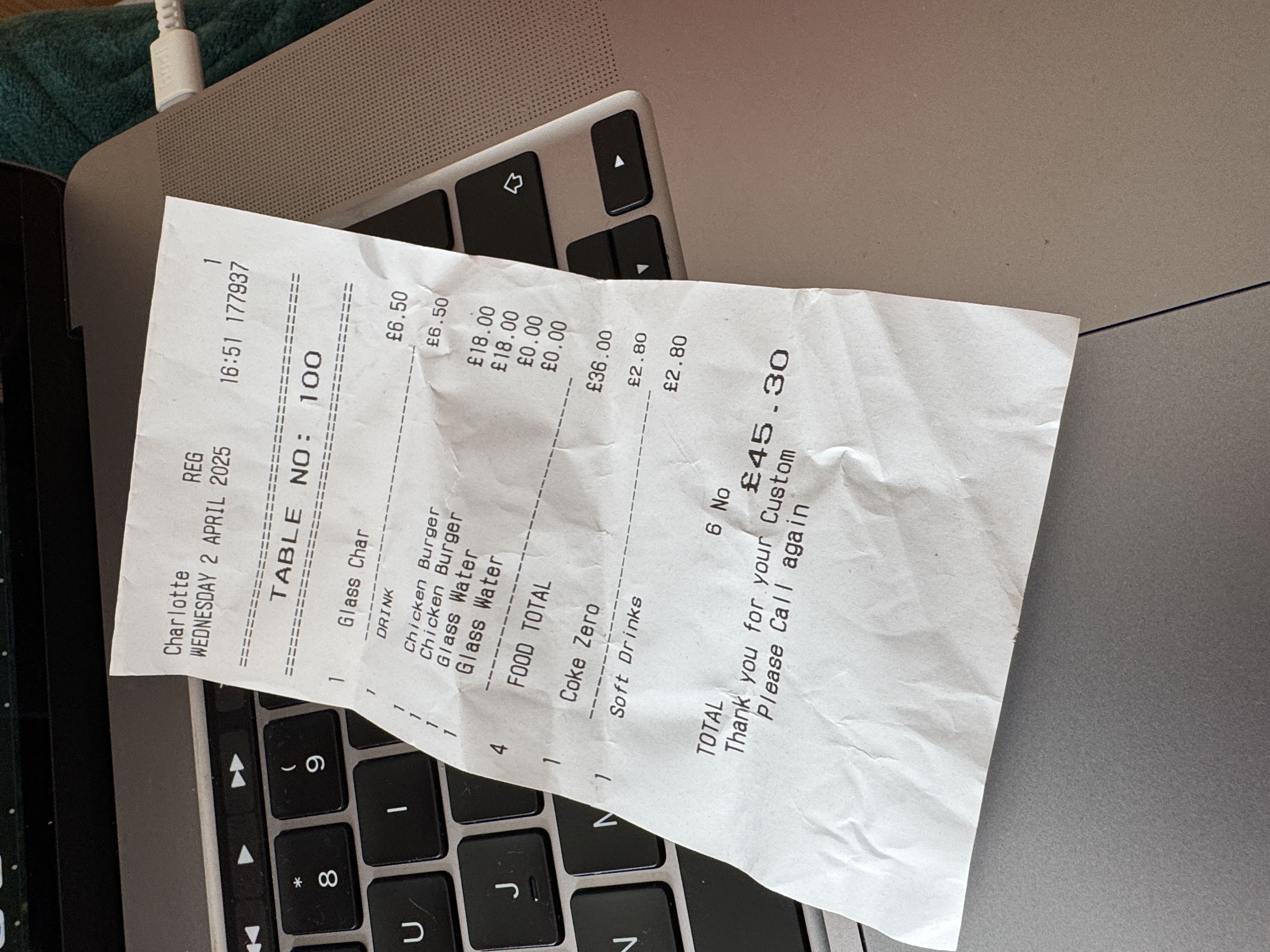 Proof of Receipt