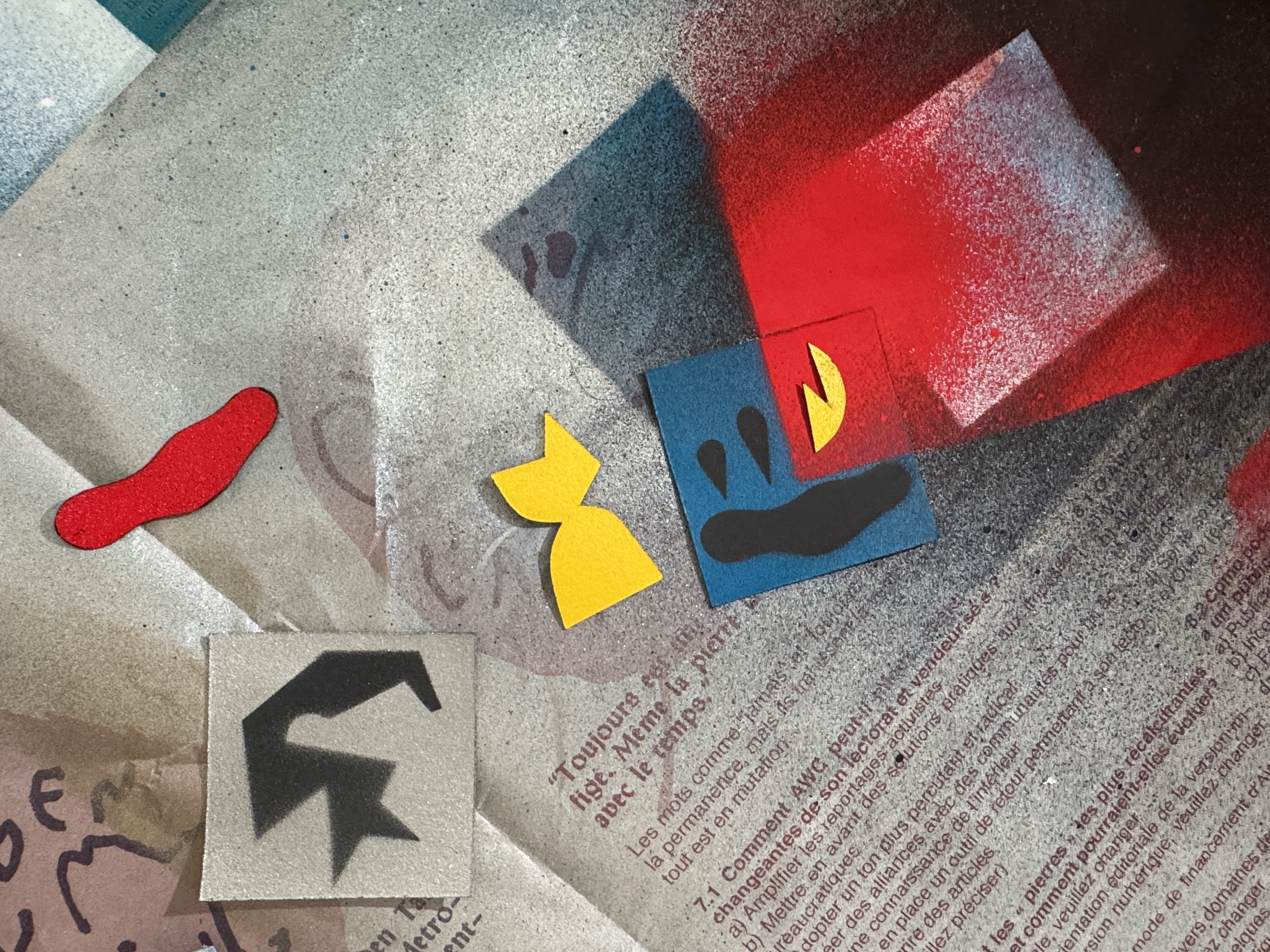 Cuts of past sprayed toujour